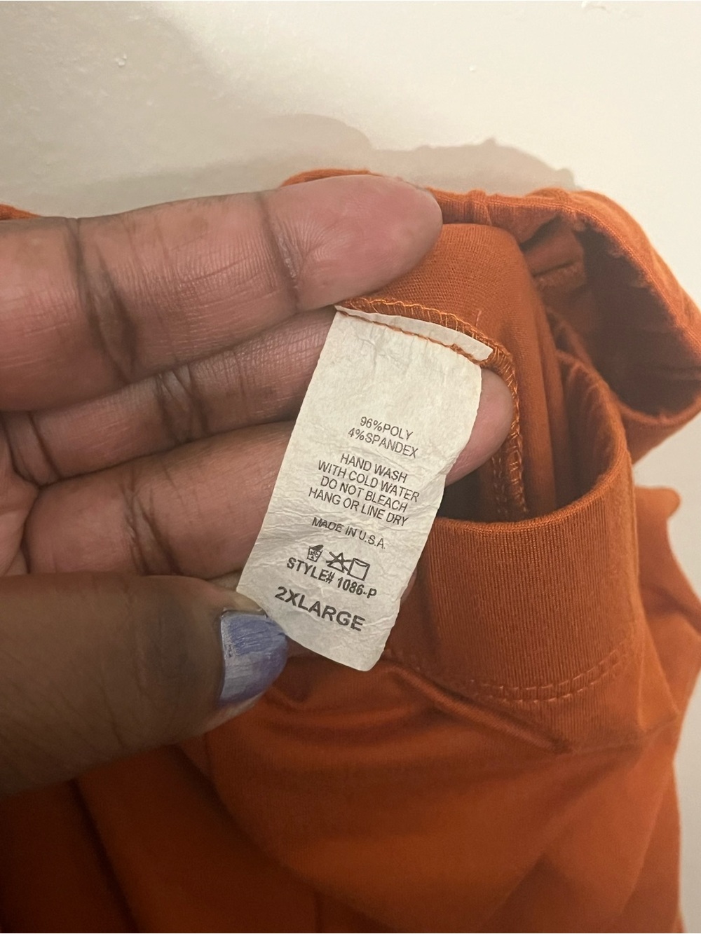 Rust colored Ruched Leggings - Picture 5 of 5